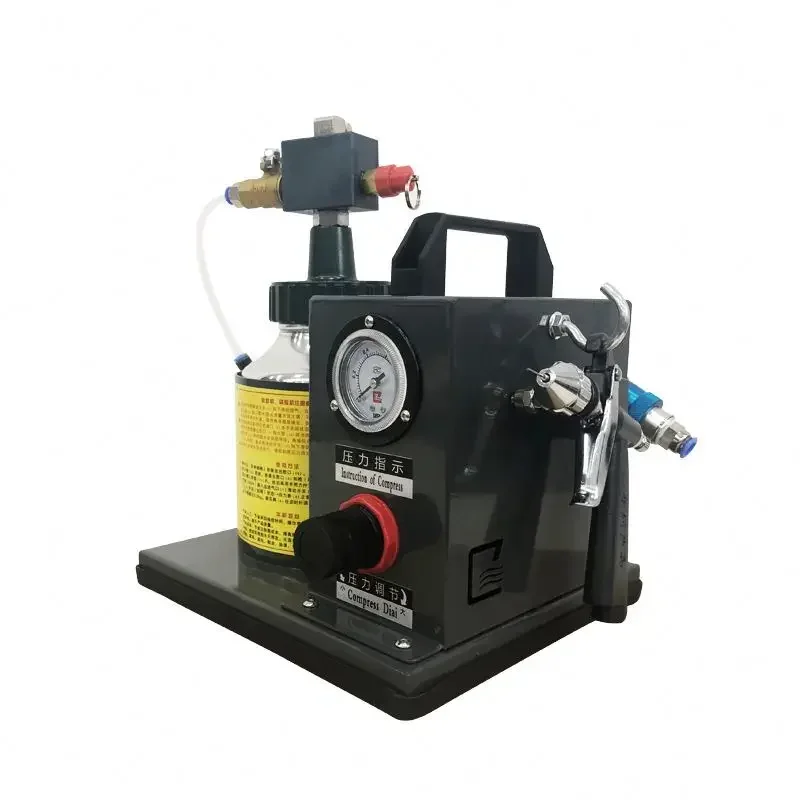 2025/Automatic Pneumatic Double Head Glue Filling Machine Spray Machine Shoe Leather Brush Glue Machine