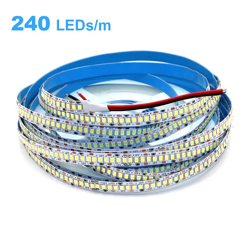 2835 5M 300 600 1200LEDs LED Strip DC12V 24V 120LEDs/m Home Waterproof IP65 Lamp Strip Flexible And Cuttable Soft Lamp Bar
