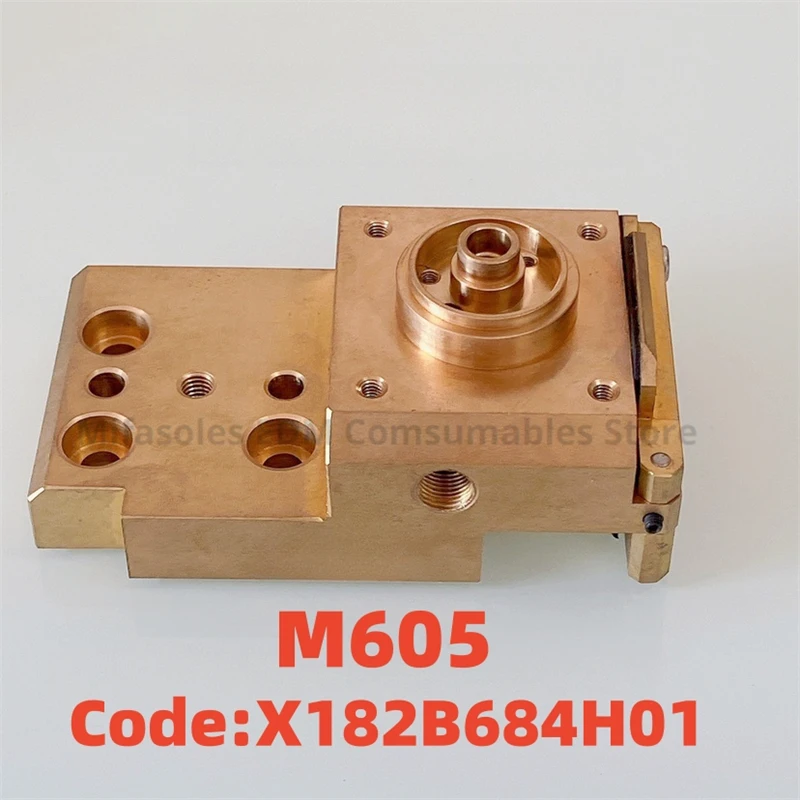 EDM Lower Guide Block With Plate X182B684H01 X187B621H01 Lower Brass Die Block for Mitsubishi DWC-Series Wire Cut EDM Machines