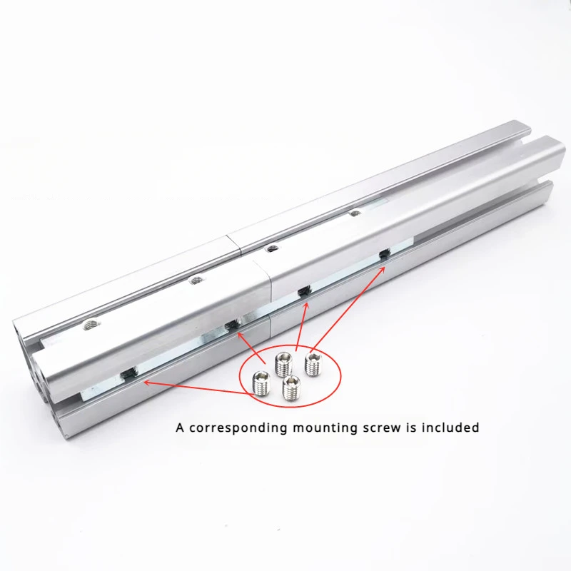 One-Line Connector 20/30/4045 Connecting Strip Docking Lengthened Slot Nut Aluminum Profile Accessories