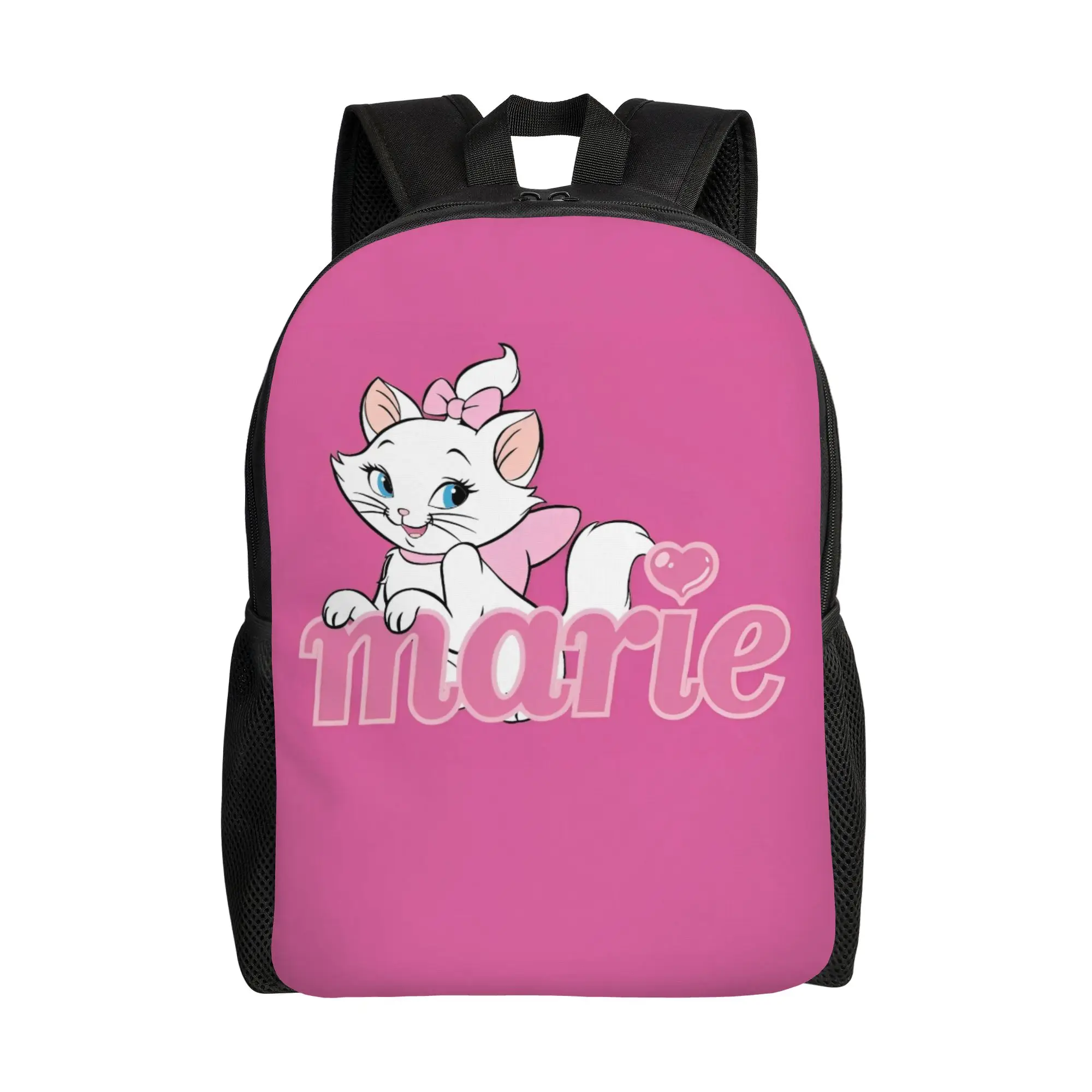 

Рюкзак Marie Cat The Aristocats, женский рюкзак из полиэстера с героями мультфильмов и аниме, прочные современные школьные сумки, рюкзак
