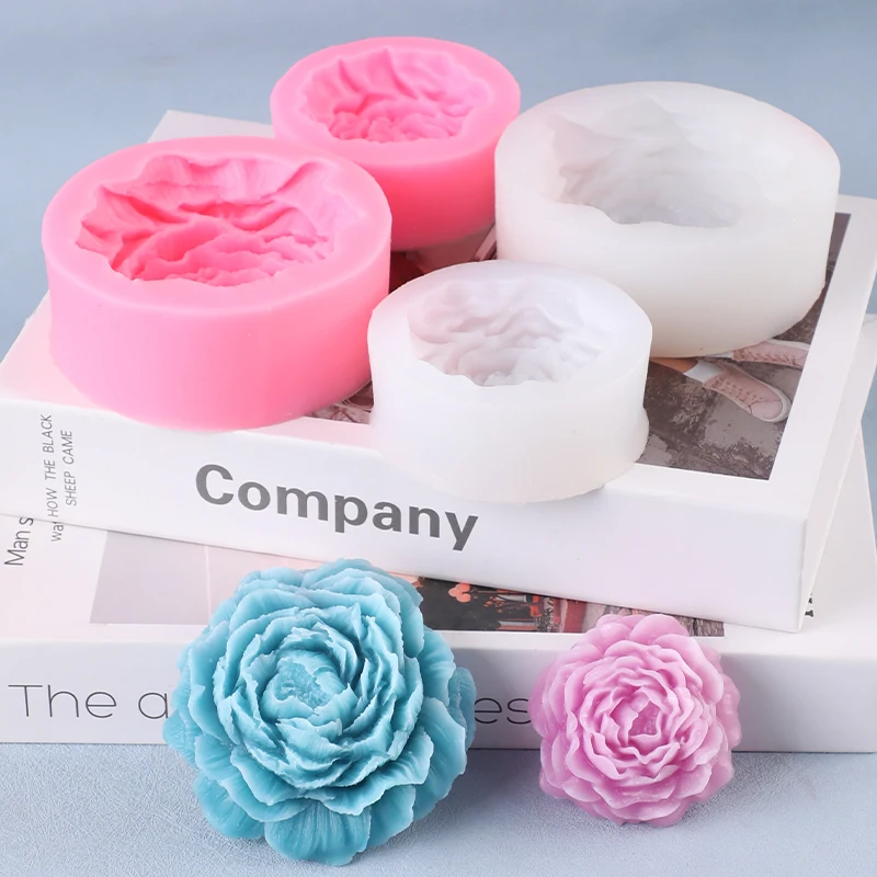 قالب سيليكون للصابون المصنوع يدويًا؛ شمعة عطر السيارة مع عطر الفاوانيا؛ قالب تزيين الكيك #6