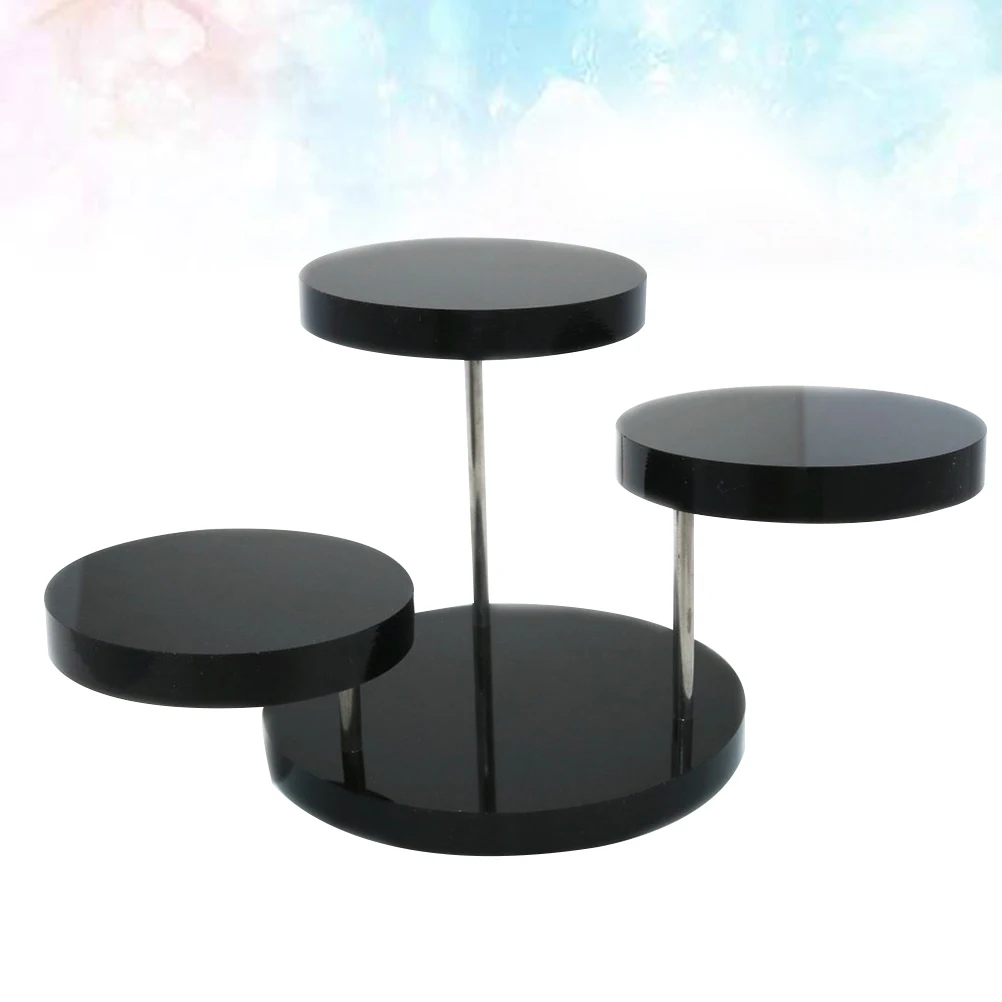 

3PCS Display Stand Acrylic Jewelry Holder Rack for Showcase Safe Unique Design Home Use Storage Tray
