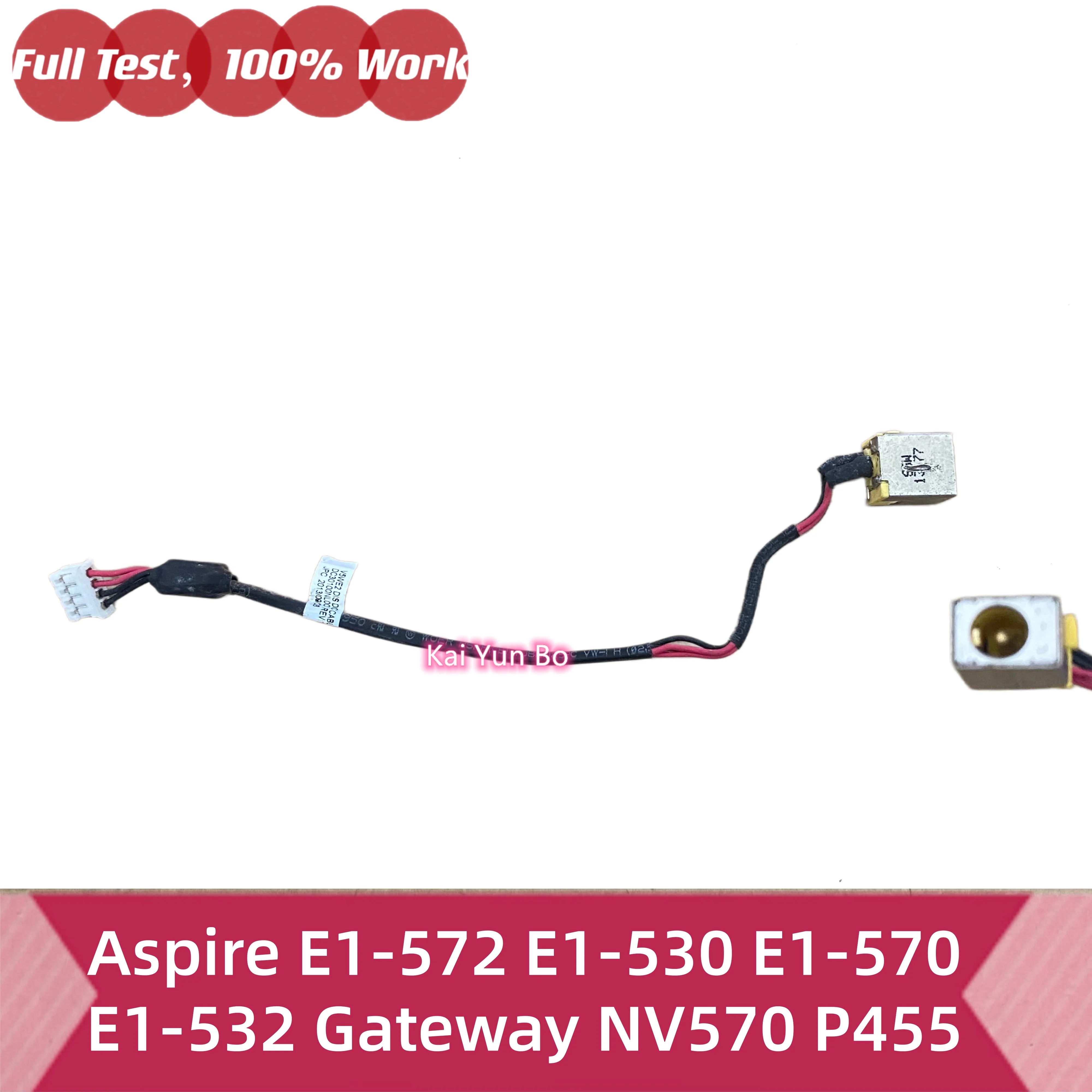 Cable de alimentación DC-IN para ordenador portátil, para Acer Aspire E1-572 E1-530 E1-570 E1-532 Gateway NV570 P455 TMP455 DC30100NM00 DC30100NL00 DC30100NK00