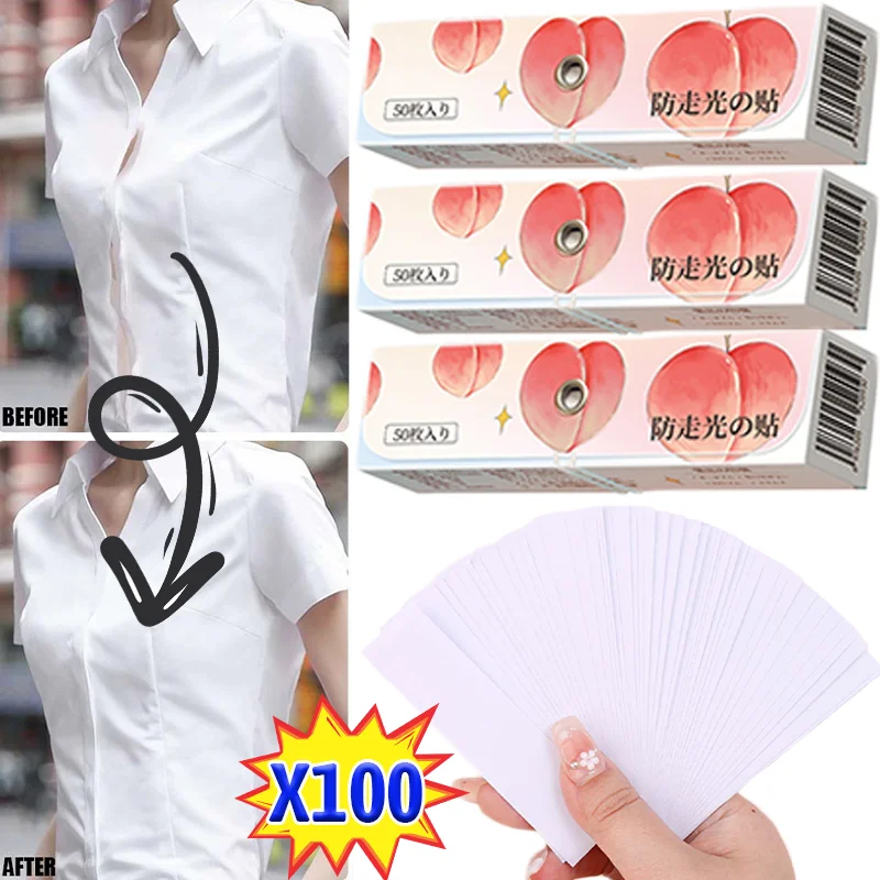 Transparent Clear Double Sided Tape Body Skin Anti-exposure Adhesive Sticker Strips Bra Non-slip Fixed for Clothing Dress Skirts