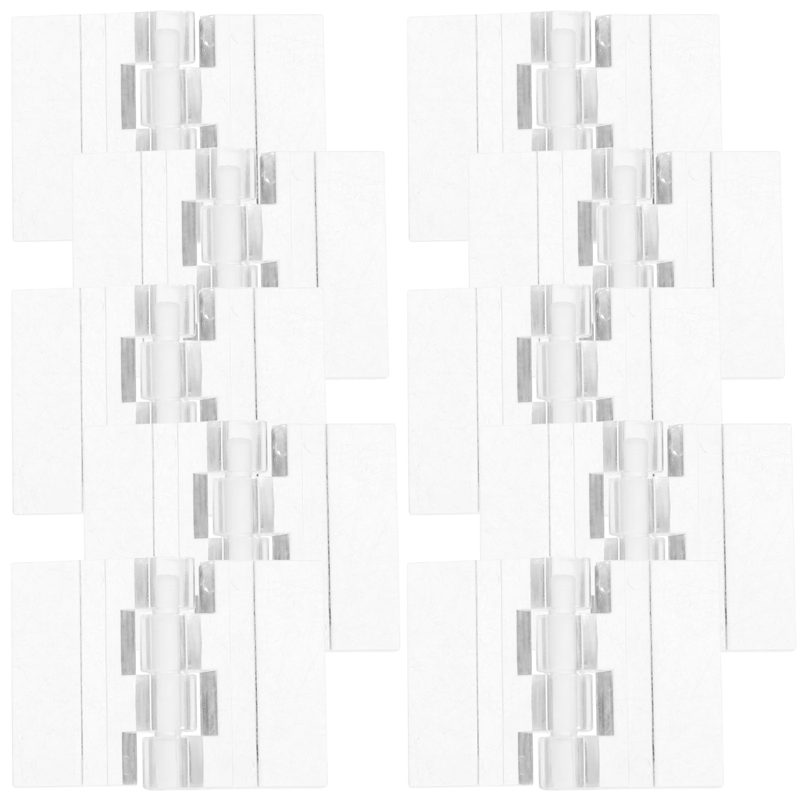 

10 Pcs Acrylic Hinge for Fish Tank Lid Loose Leaf Folding Hinges Transparent Glass Replacement