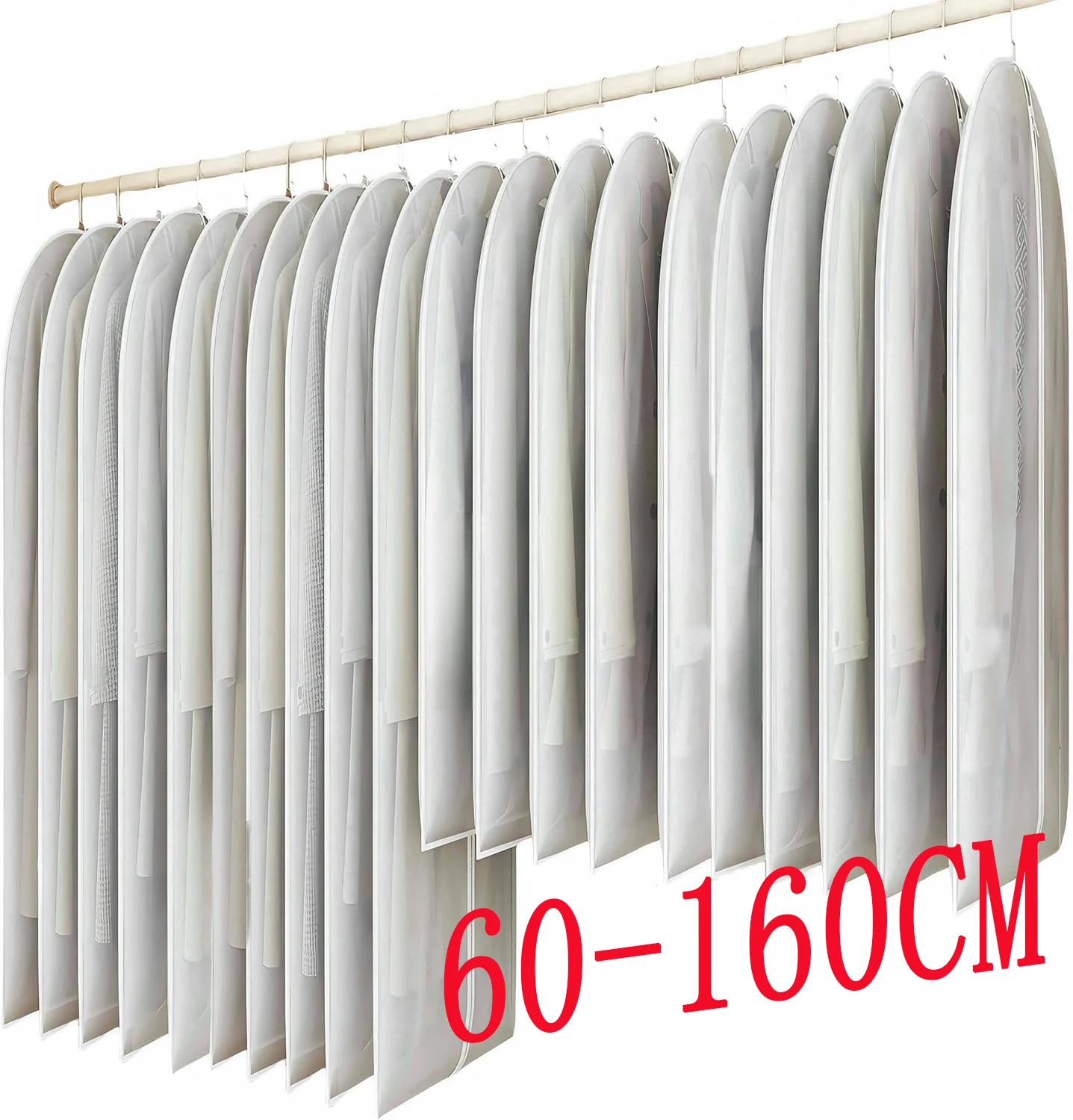 Dustproof Dustproof Clothing Cover Waterproof Fully Enclosed Clothes Dust Cover Suit Dress Protector Hanging Garment Bags Closet Organizer - Aliexpress Deal