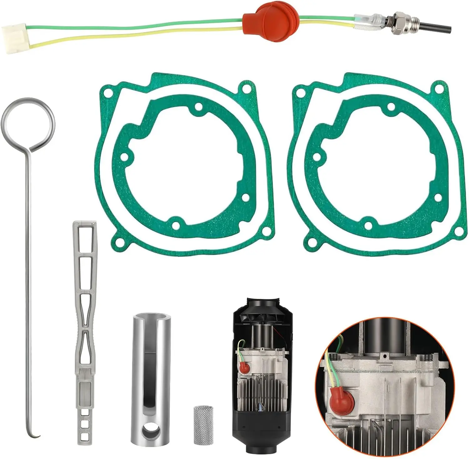 

Ремкомплект свечей накаливания 12 В 24 В 5 кВт 8 кВт с фильтром для автомобильного керамического обогревателя
