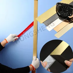 2,44 M/roll Edelstahl Flache Dekorative Linien Selbst-adhesive decke hintergrund wand Dekor Streifen Trim Decals startseite wand Aufkleber