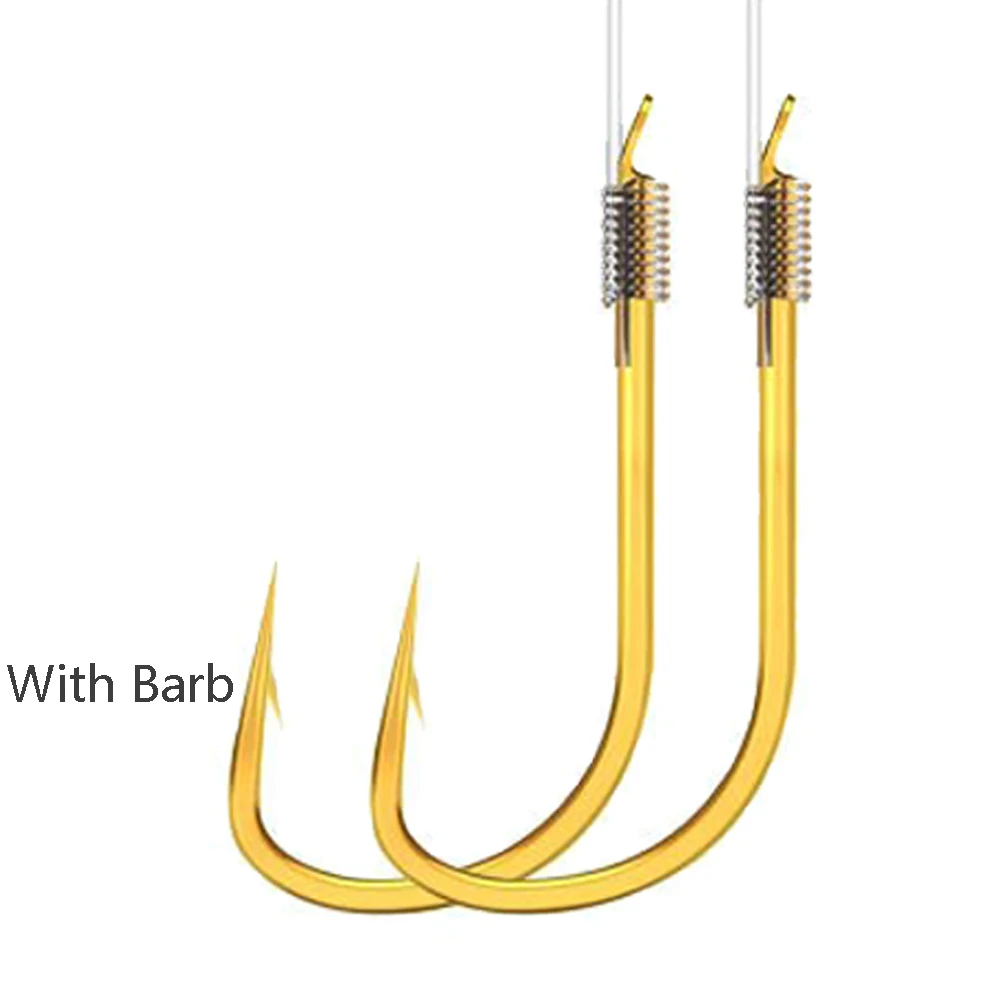 10 Stks/partij Vishaken Subline Dubbele Haken Set Vishaak Barbe Twee-Lijn Haken Rvs Vishaken Scherpe Haken NO2