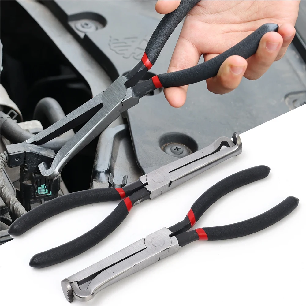 

Carbon Steel Disconnect Pliers Removal Plier Electrical Line Separator Automotive Fuel Line & Spark Plug Removal Tool