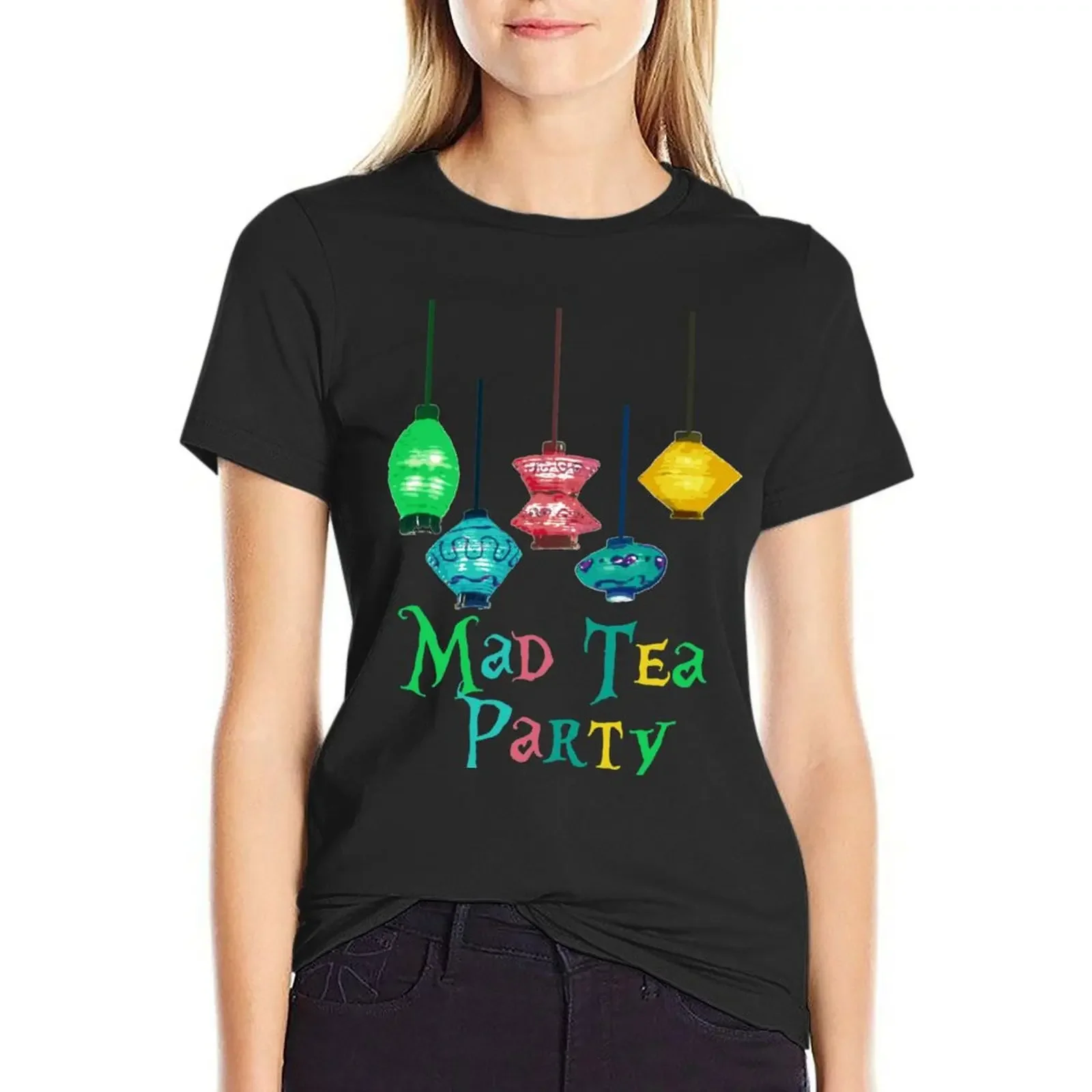 

Футболка Mad Tea Party, летний топ, милые топы, быстросохнущие футболки с графикой для женщин, забавные футболки с рисунком