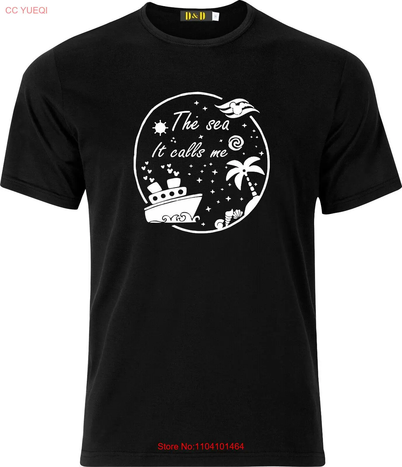 

The sea it Calls me Cruising Funny Adult xmas gift Cotton T Shirt