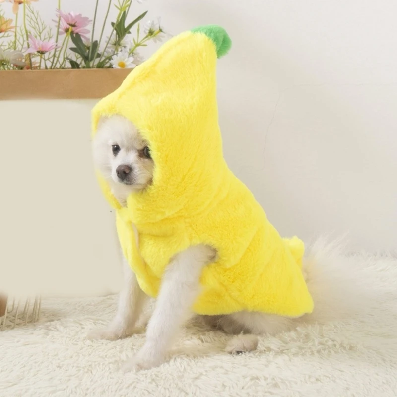 Halloween Dog Banana Costume Masquerades Pet Costume Cats Clothes Dog Photo Suit Dropship