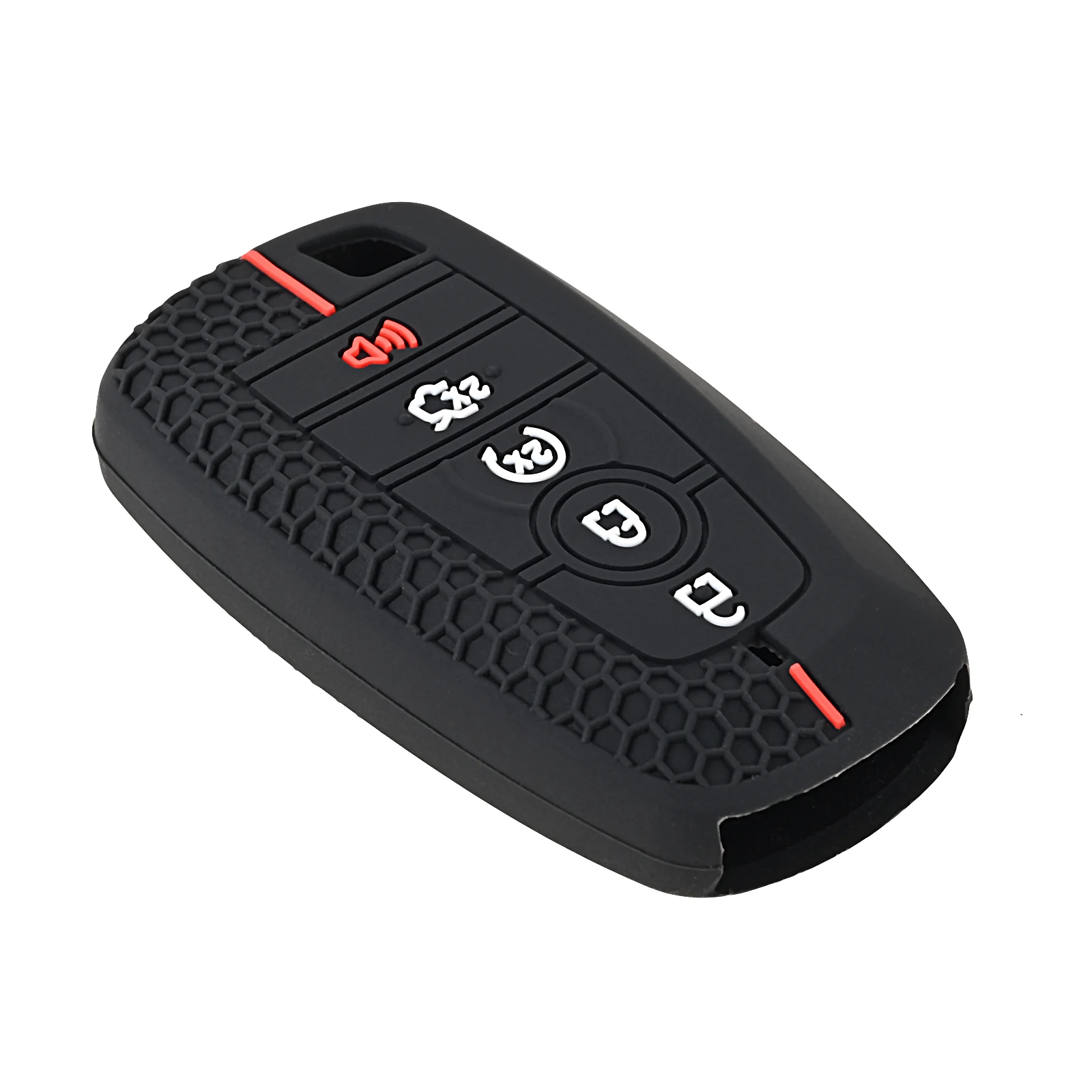 

1PC 5-Buttons Soft Silicone Car Remote Key Fob Case Cover Shell for Ford Explorer Mustang Fusion Escape F150 F250 F350 F450 F550