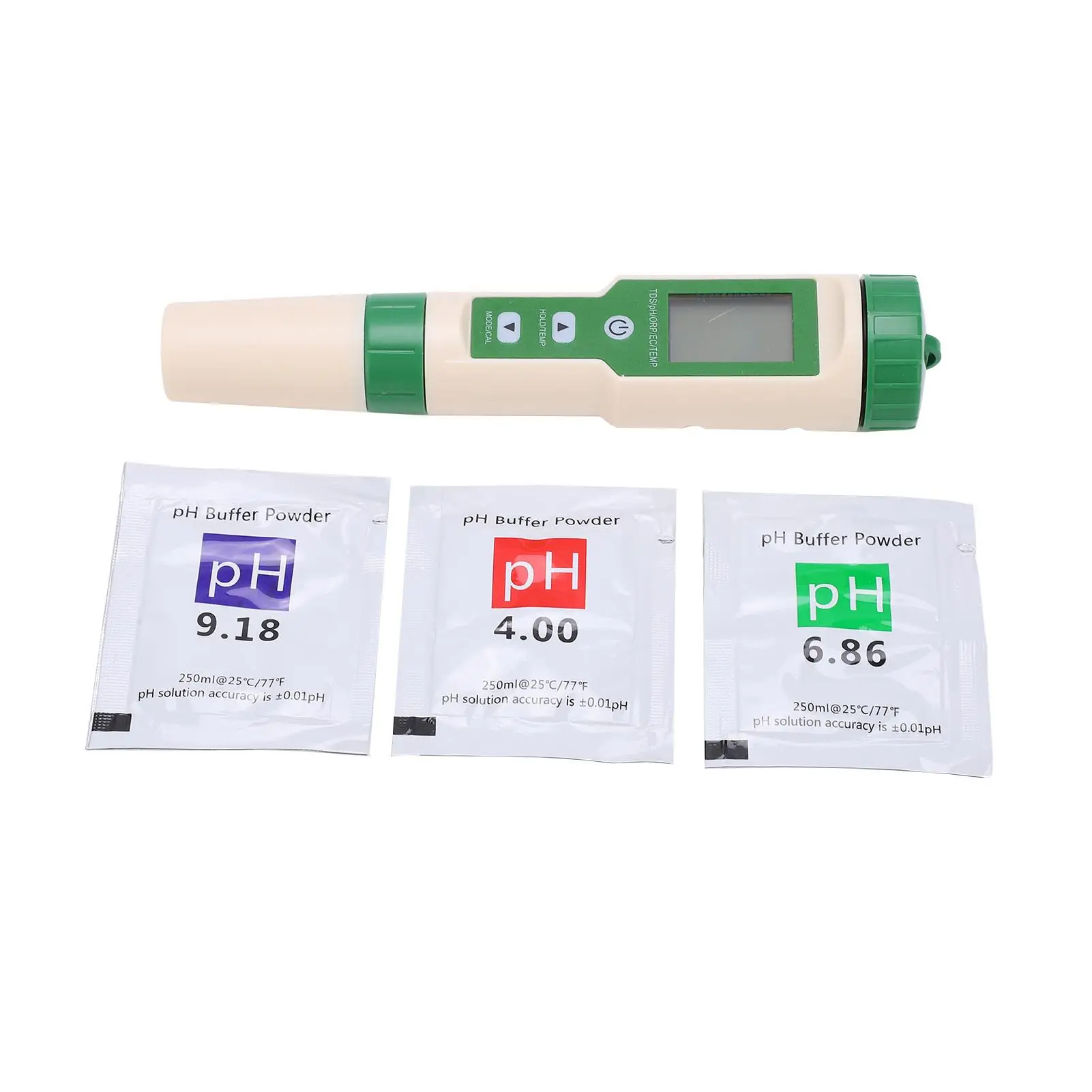 

5-in-1 Water Quality Test Pen: pH, ORP, EC, & TEMP Meter for Aquariums & Aquaculture - EZ-9910 pH Measuring Tool