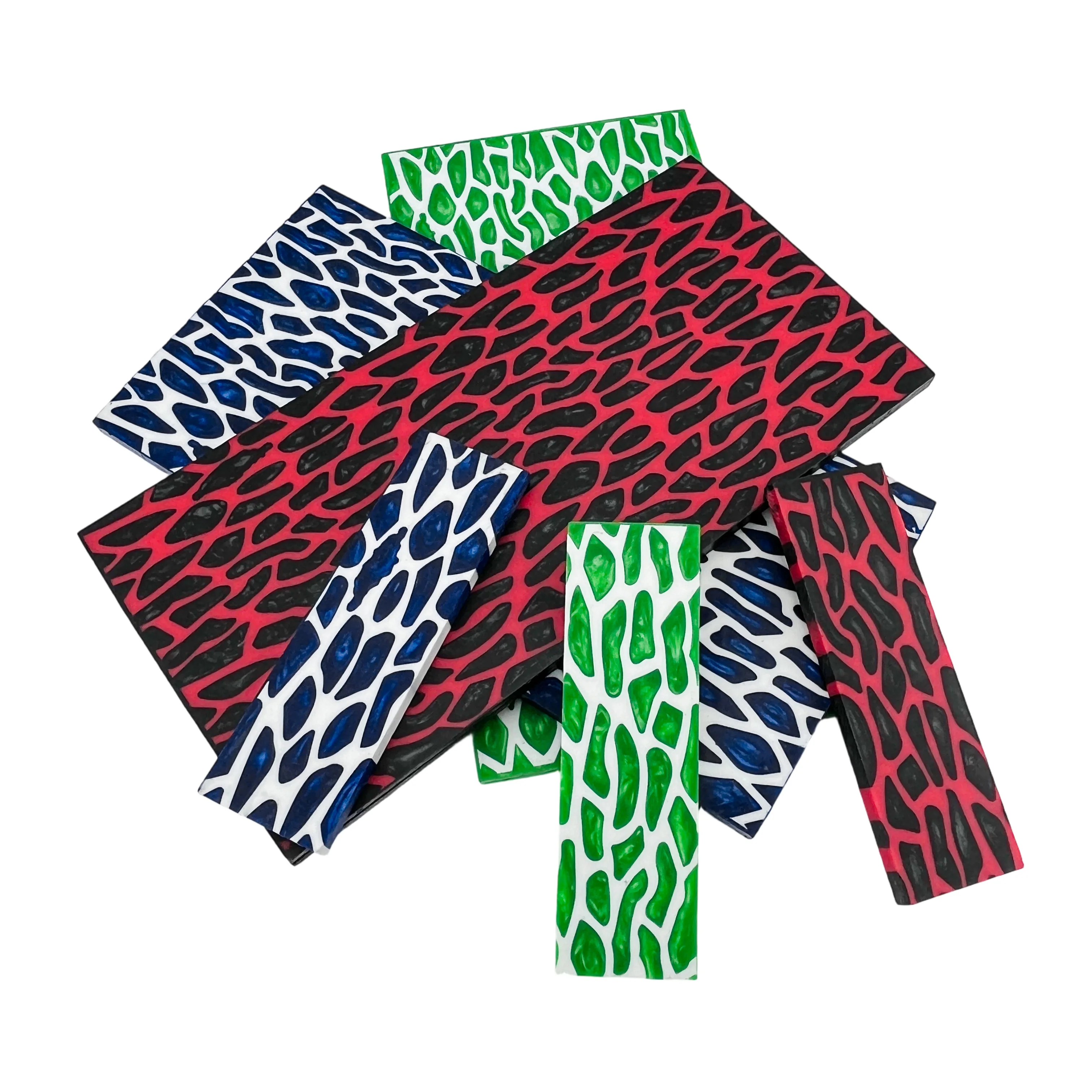 1PC Colorful Giraffe Pattern Resin Material Board For DIY Handmade Knife 130x40x8mm/ 130x260x8mm Handle Patch Knife Accessories