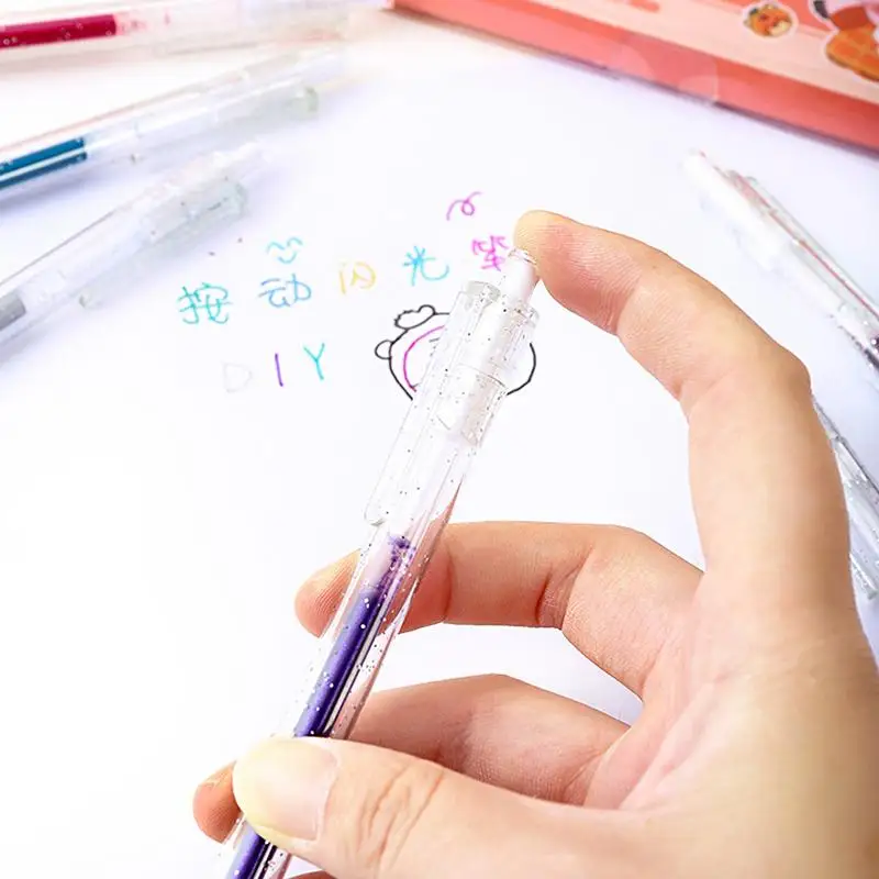 36 Color Gel Pens 36 Color Gel Art Push Action Pens 36 Colors Push Action Glitter Pens For Doodling Drawing Writing Crafting