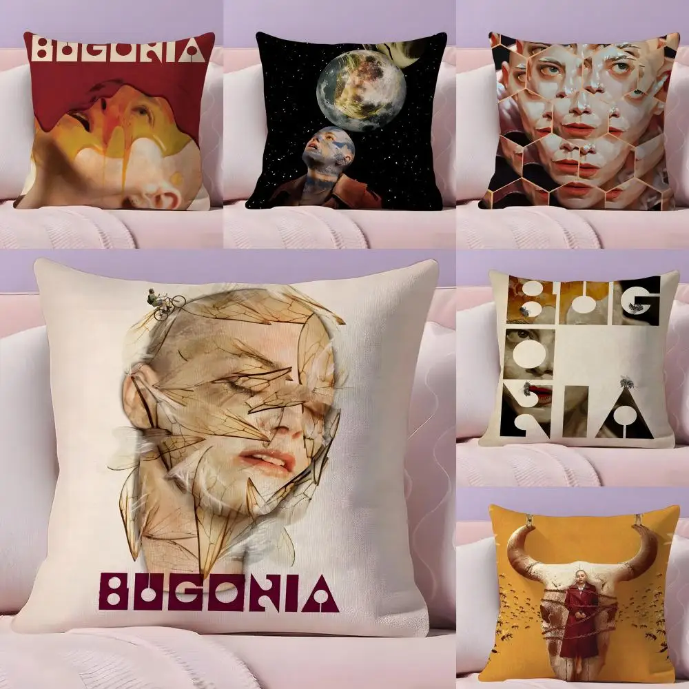 العلوم الكوميديا فيلم B-bugonia كيس وسادة حريري قصير أفخم مع سحاب غير مرئي الغبار غطاء وسادة أريكة للديكور المنزل
