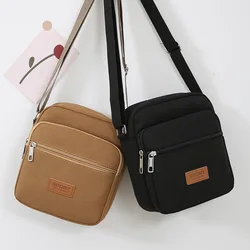 Erkek Satchel moda Oxford bez omuzdan askili çanta erkek rahat çapraz Crossover moda el makinesi küçük kare çanta