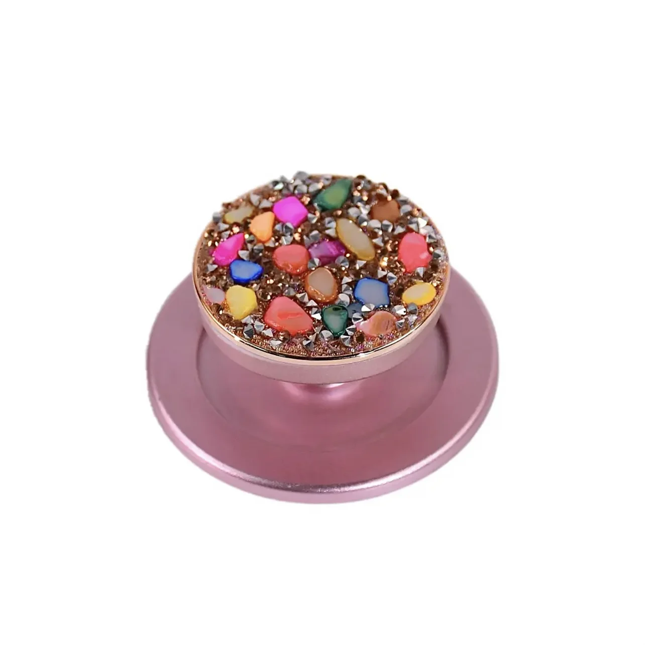 Kreatywny kamienny stojak Magsafe ze strasami do Apple Iphone 16 pro max 15 14 13 12 Magsafe poduszka powietrzna termokurczliwy przenośny odpinany stojak