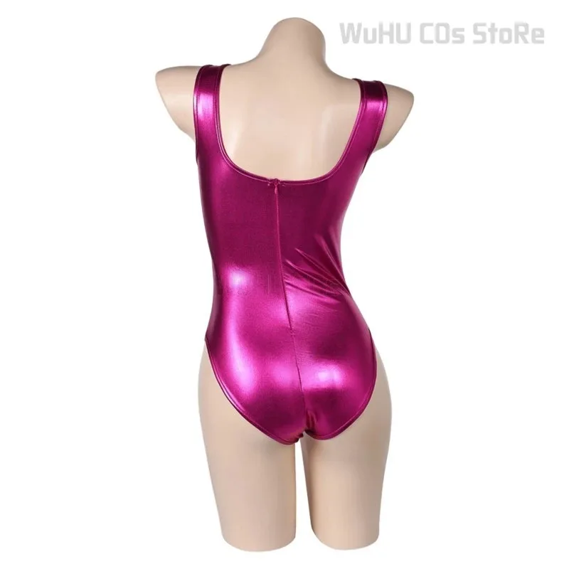 Sportswear Onesie The Substance Sue Cosplay Costume Wig Fancy Women Suit Pink Aerobics Clothing Sexy Shinning Outfitsv;2,r'6;t.