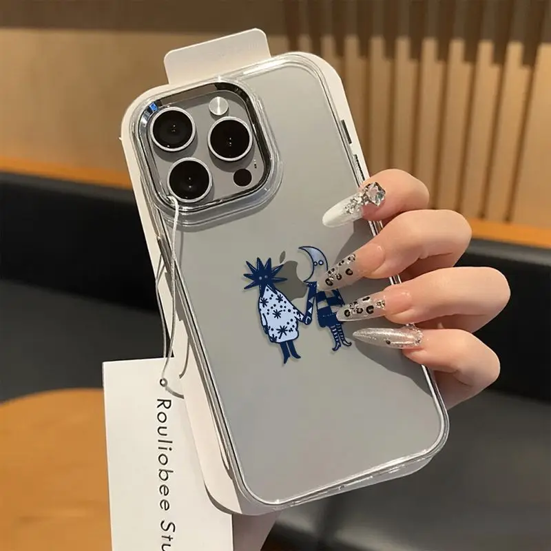 Cute Sun Moon Star Couple Bumper Phone Case For Samsung Galaxy S25 S24 Plus S26 Ultra A56 A55 A57 A36 A37 A07 A06 A17 A26 Cover