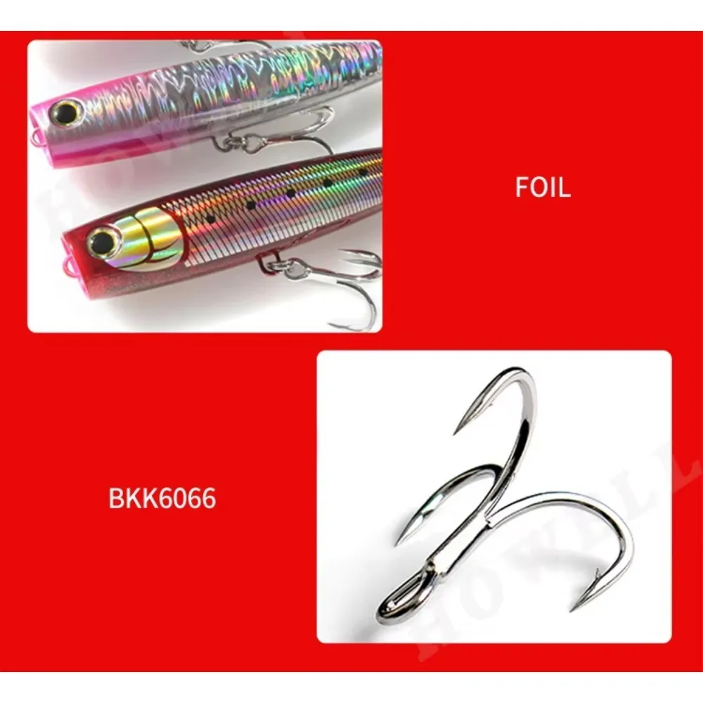 1PC Large Size ABS Popper Lure – 130-160mm Topwater Hard Bait – Floating & Impact-Resistant for Saltwater Fishing view 6