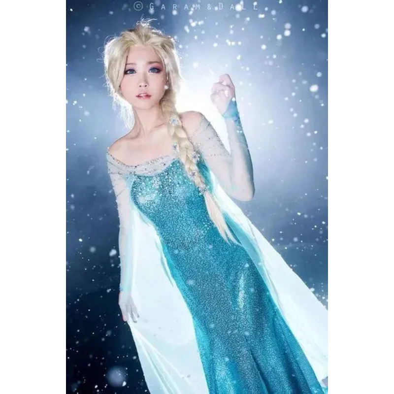 

Manufacturer Spot Wholesale Cosplay Animation Halloween Frozen, Adult Wedding Dress Stage Performance