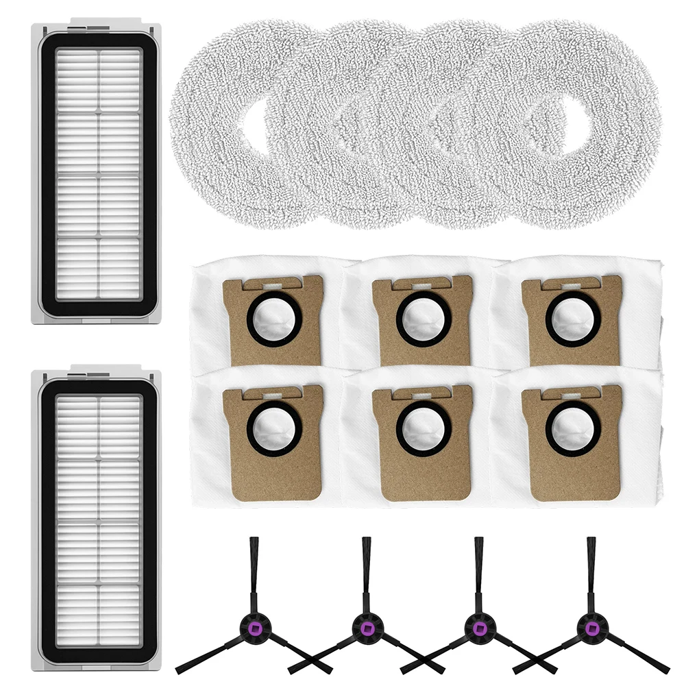 for Cleaning Accessory Kit for Airbot L50 Master For JONR For P20 for PRO for PRO Vacuum Includes Filter Mop Cloth Dust Bag Side