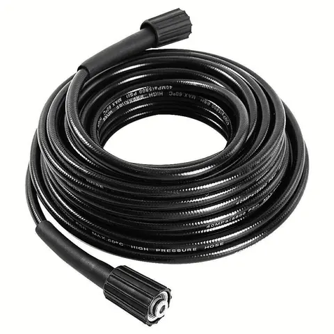 50ft High Pressure Washer Hose 5800 PSI M22-14mm Durable Extension Tube for Efficient Cleaning