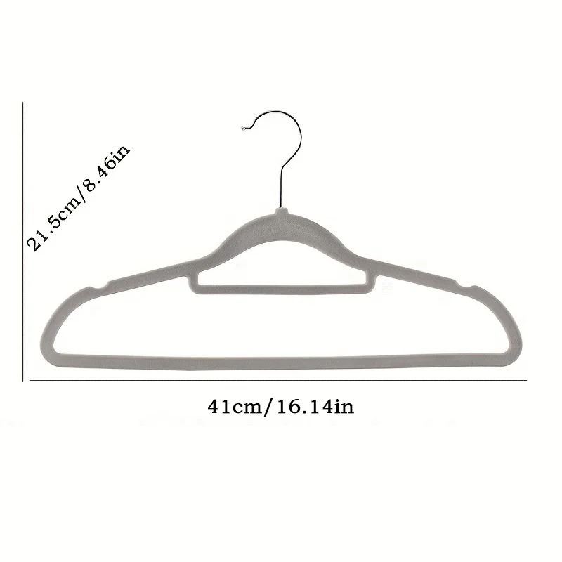 Home Premium Velvet Hangers  Space Saving Non slip Velvet Hanger Flocking Suit Hanger for Clothes