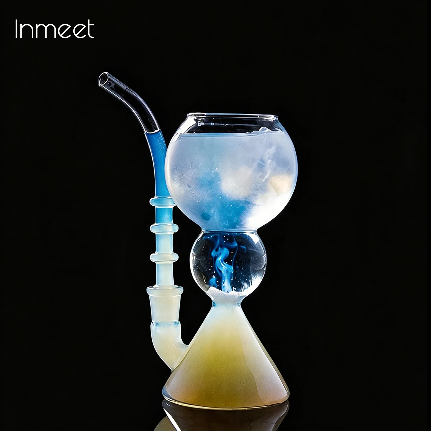 

Inmeet Absinthe Glass/Glass Cup with Straw/Cocktail Glass/High Borosilicate Heat-Resistant Glass Cup