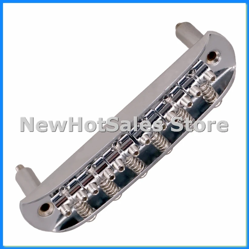 Ponte de Guitarra com Selins Ajustáveis em Liga de Zinco para Acessórios de Guitarra Jazzmaster, Prata-SPMI