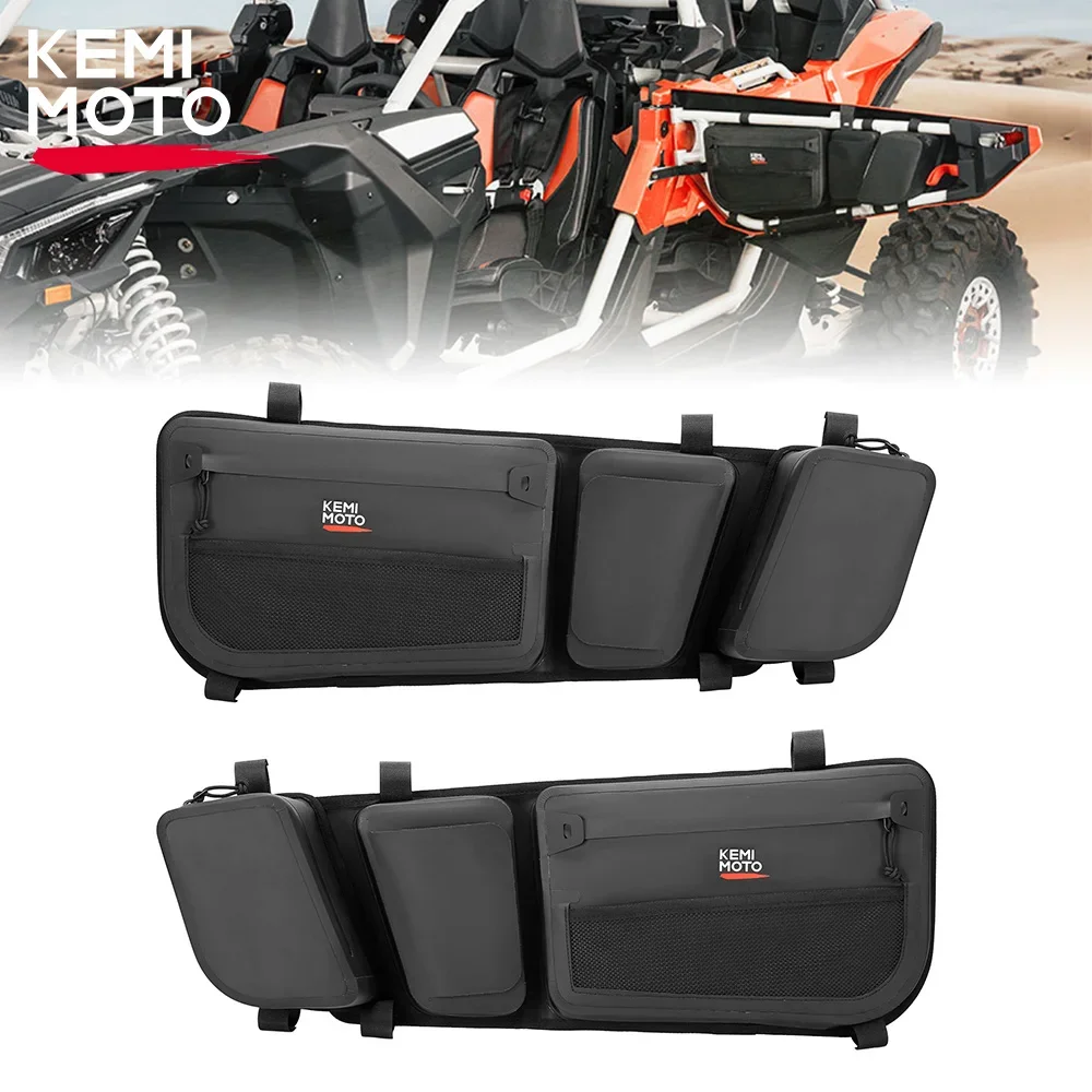 

for Can-Am Maverick X3 Max R RR 4x4 XMR XDS Turbo DPS UTV Front Side Storage Organizer Door Bag 600D TPU Waterproof