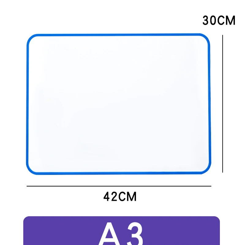 Double-sided Magnetic Small Whiteboard Soft-edge Portable Graffiti Drawing Board Office Note-taking Desktop Small Blackboard