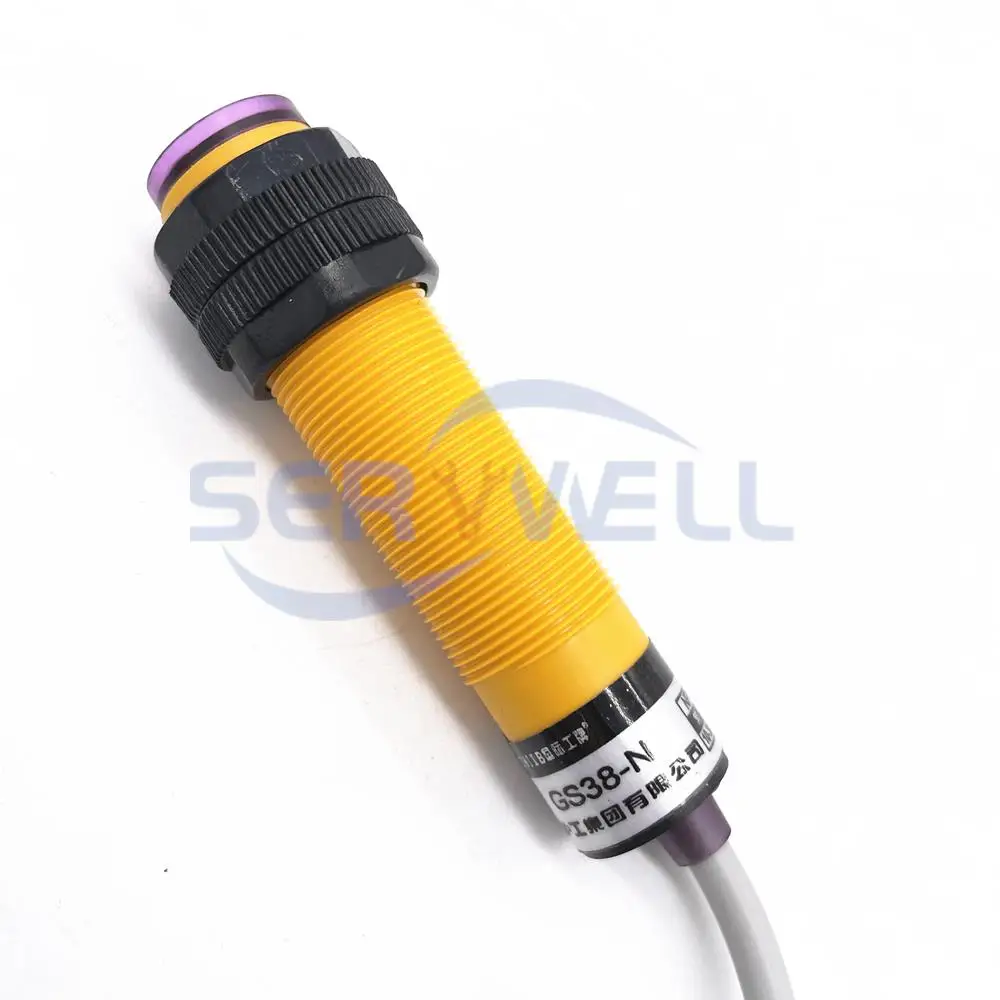 GS38-N DC6-36V 300mA 3-wire NPN لا كشف المسافة 10 سنتيمتر الكهروضوئية مفتاح مستشعر كاشف 18 مللي متر القطر