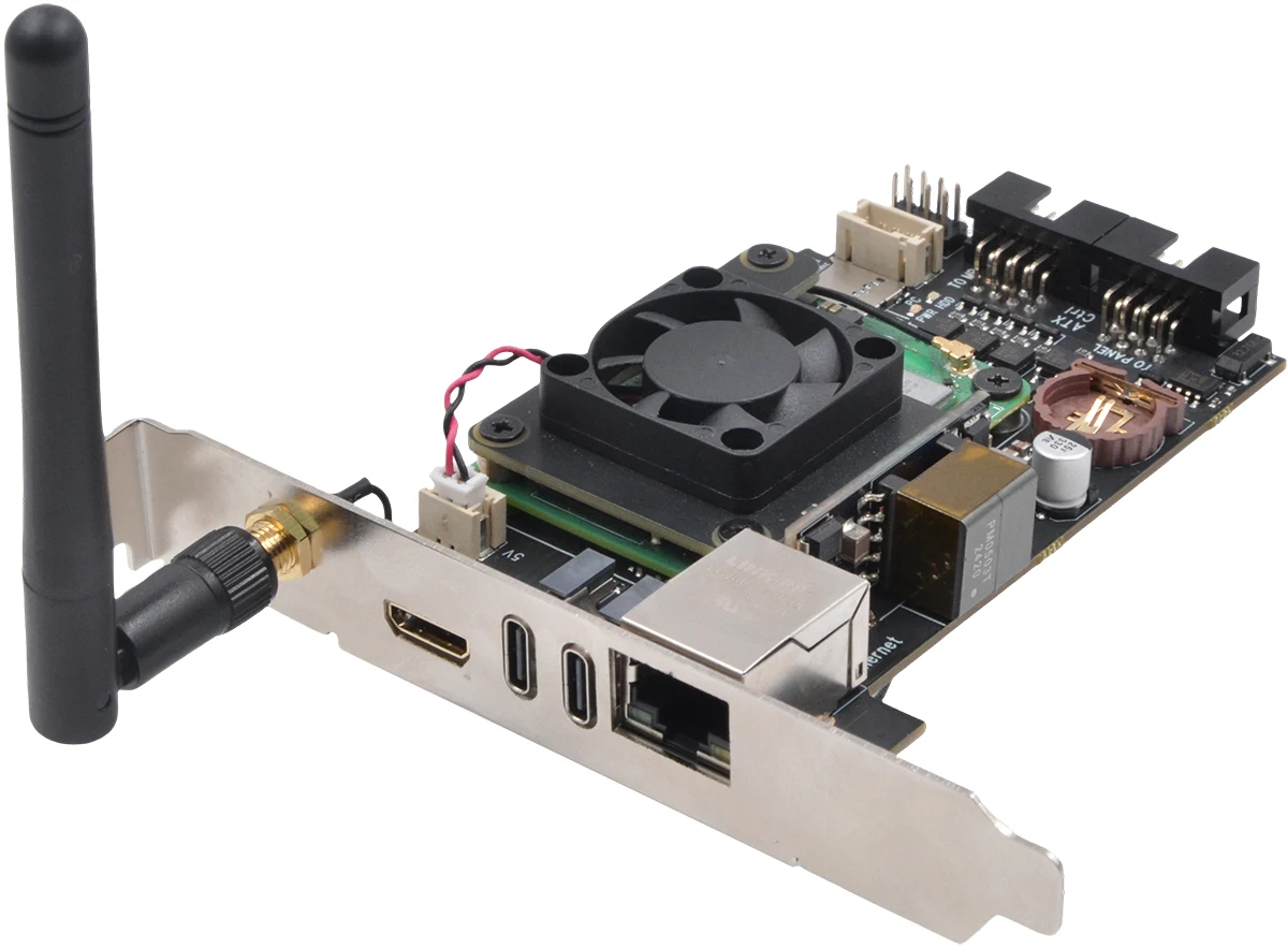 Placa PCI IPKVM baseada em SupTronics Raspberry Pi KVM sobre IP PIKVM X651 - POE compatível