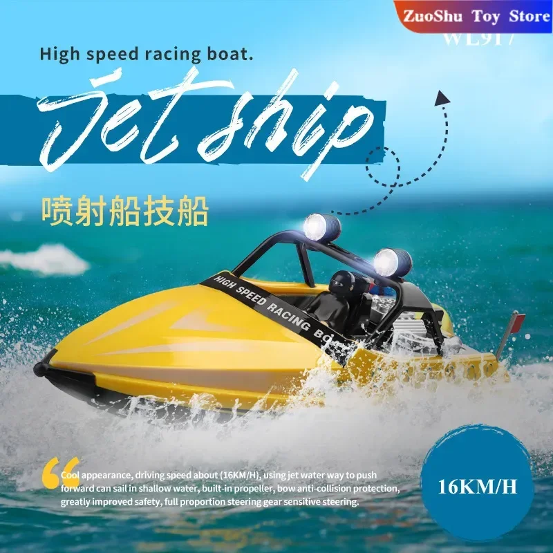جديد WLToys WL917 طائرة رياضية عن بعد 2.4 جيجا هرتز قارب التحكم مع ضوء عالية السرعة المقص قارب كهربائي نموذج الصبي لعبة هدية
