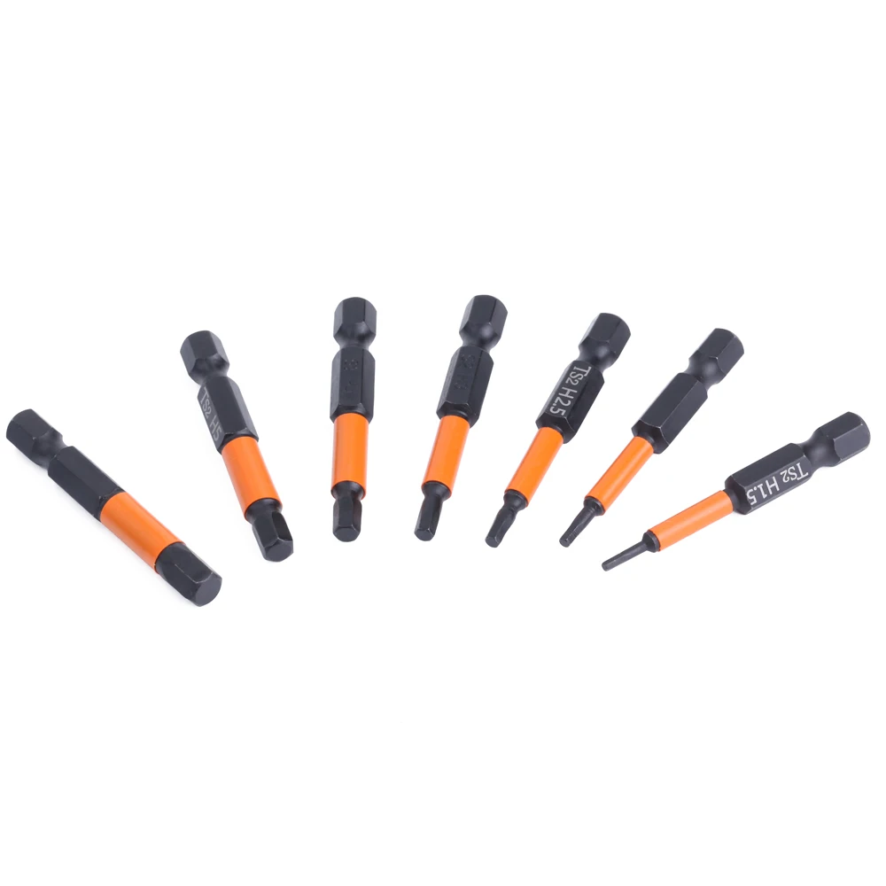 LAVIE 1 Buah Bit Router Kayu LAVIE 1/4 Shank Hex Shank 50Mm 100Mm Magnetik Kuat S2 Bahan Obeng Bit SH15A50BKSZ