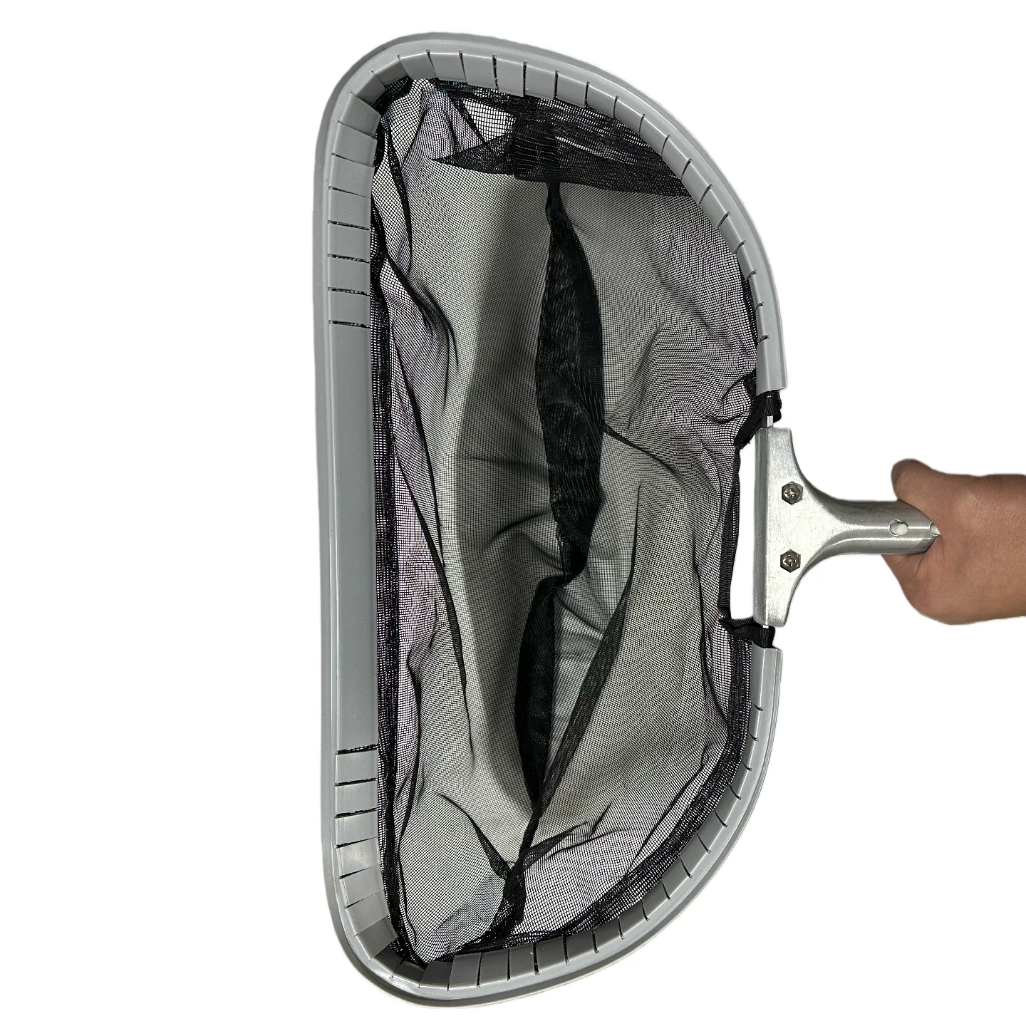 Grey Swimming Pool Cleaning Equipments High capacity Deep Leaf Rake Pool Skimmerpromote sales