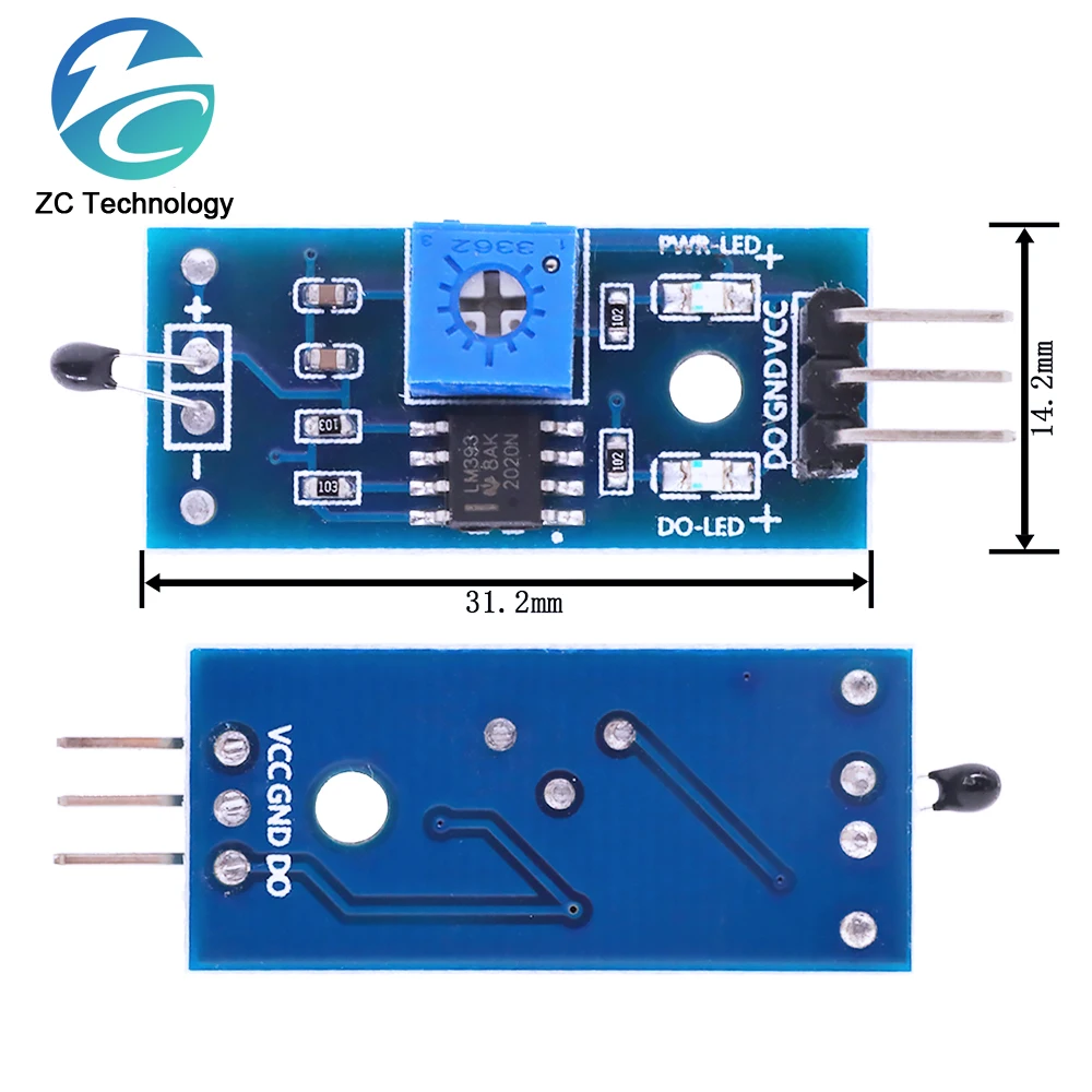 1/5/10PCSThermistor temperature sensor module thermal sensor module DO the digital output/temperature control switch For Arduino