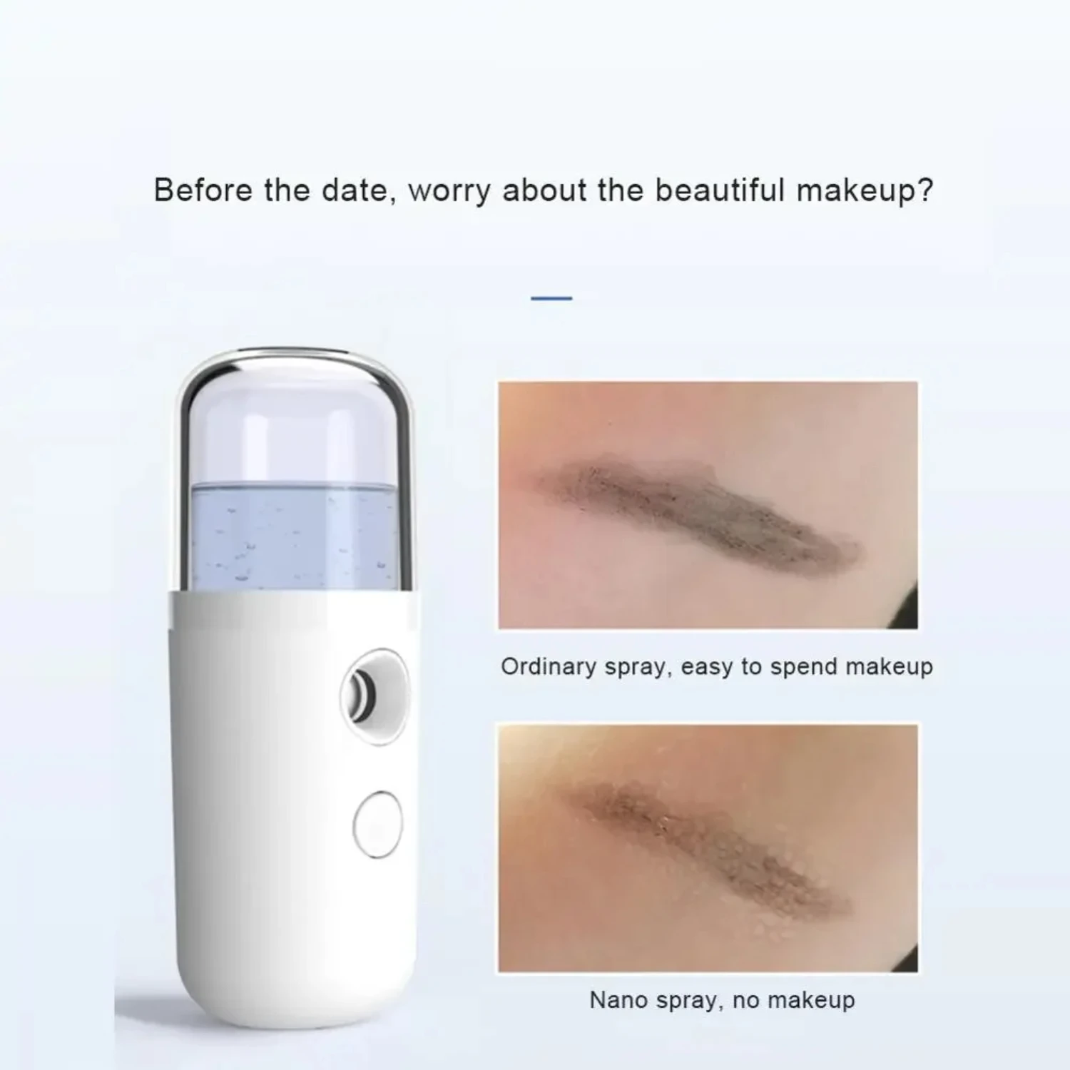 مرطب هواء صغير محمول 30 مللي USB قابل لإعادة الشحن يده ضباب الناشر صغير على البخار الوجه العناية بالبشرة ضباب البخاخ الهواء المرطب