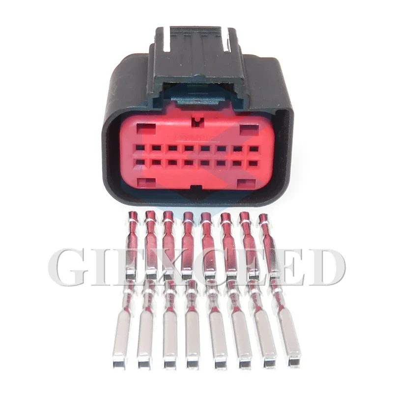 16 Pin Female Socket Car Air Flow Meter Plug Auto Modification Parts Waterproof AC Assembly Wiring Harness Connector 1438031-1