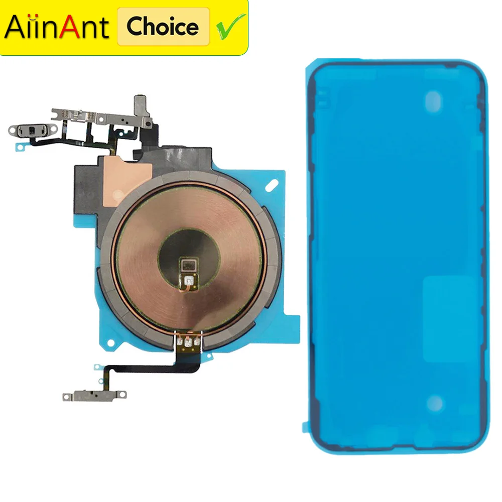 Pegatina OEM + Flex para iPhone 12 13 14 15 Pro Max Mini Plus, Cable de Carga Inalámbrica con Imán NFC para Encendido, Volumen, Flash y Carga Inalámbrica