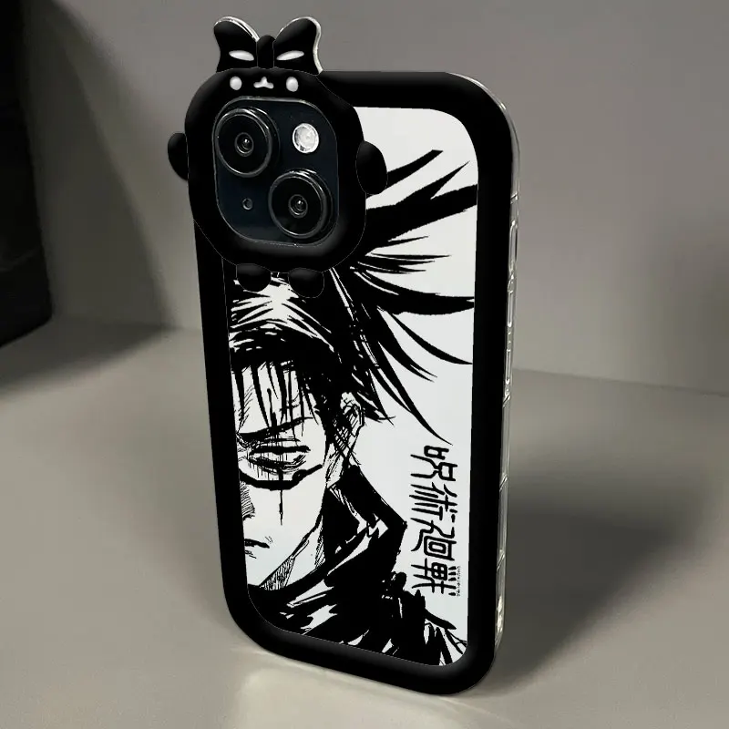 J-ujutsu K-aisen Anime For iPhone 15 14 13 12 11 Pro Max XS Max X XR 7 8 Plus 6S 5S Little Monster Phone Case