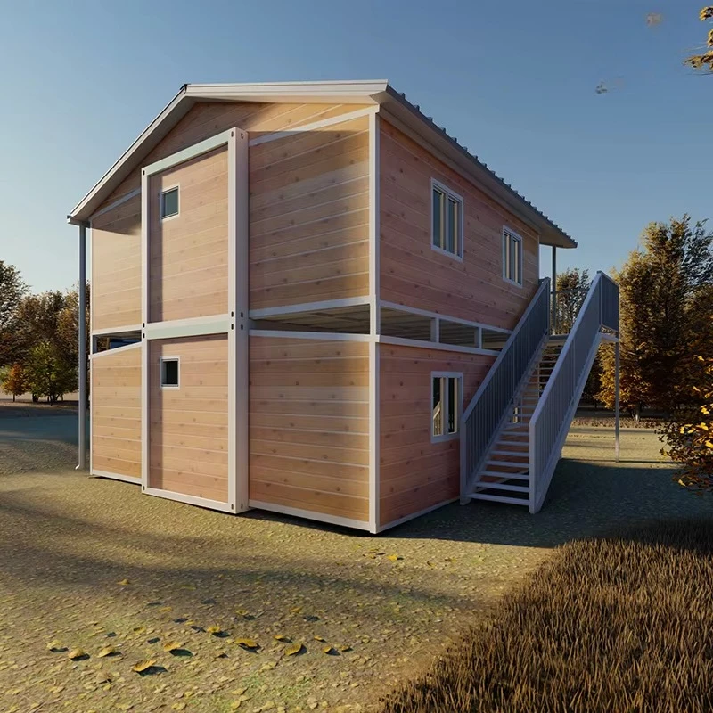 فيلا جاهزة حديثة سهلة التركيب منزل حاوية قابلة للطي من طابقين مع 3 غرف نوم منزل حاوية قابلة للتوسيع #3