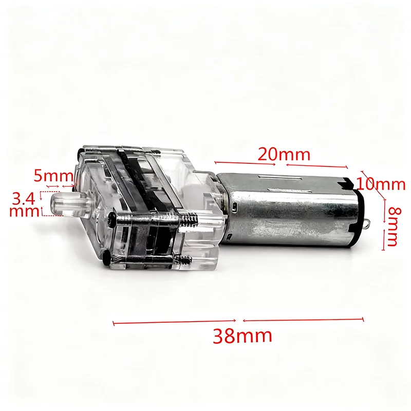 DC 3V 3.7V Micro M30 Motor  Mini Transparent Air Pump Single Hole Precision Equipment Oxygen Inflator Fish Tank