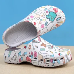 Non-slip Nurse Clogs Hospital Doctor Surgical Slippers Women EVA Medical Shoes Dental Nursing Clogs SPA Beauty Salon Shoes Y07