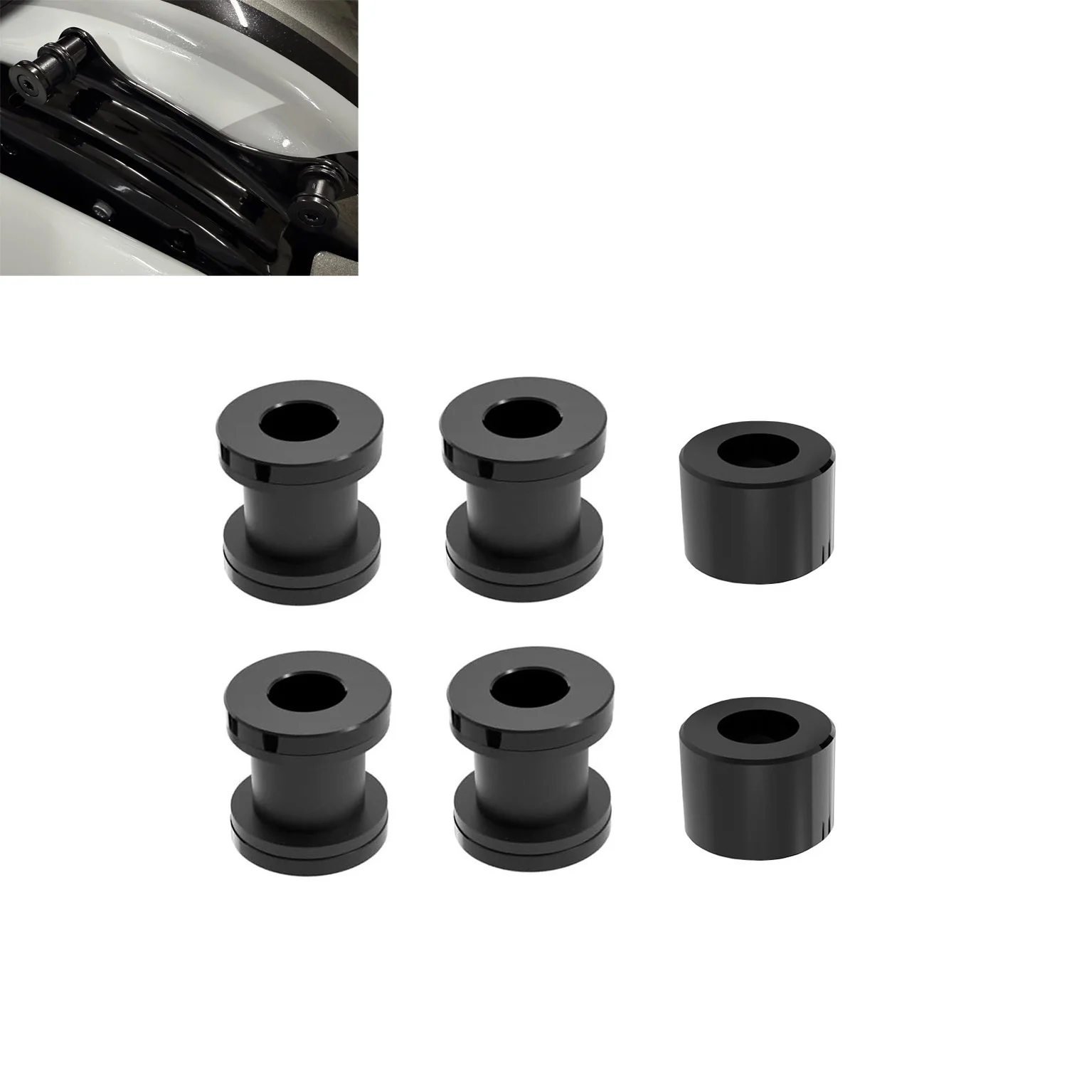 

Съемный 4-точечный багажник для спинки Sissy Bar для Harley Touring Glide FLHTC FLTR CVO 2009-2025 # 52300345